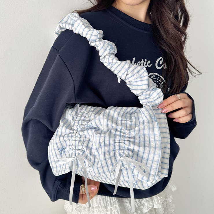 くしゅくしゅギャザーフラップショルダーバッグ | Outfitter lab | 詳細画像23 