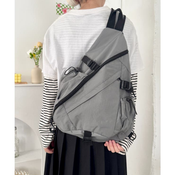 グレー | ワンショルダーナイロンボディバッグ | Outfitter lab