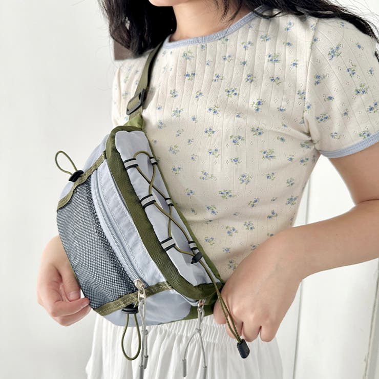 カラフルドロストナイロンボディバッグ/ウエストバッグ | Outfitter lab | 詳細画像14 