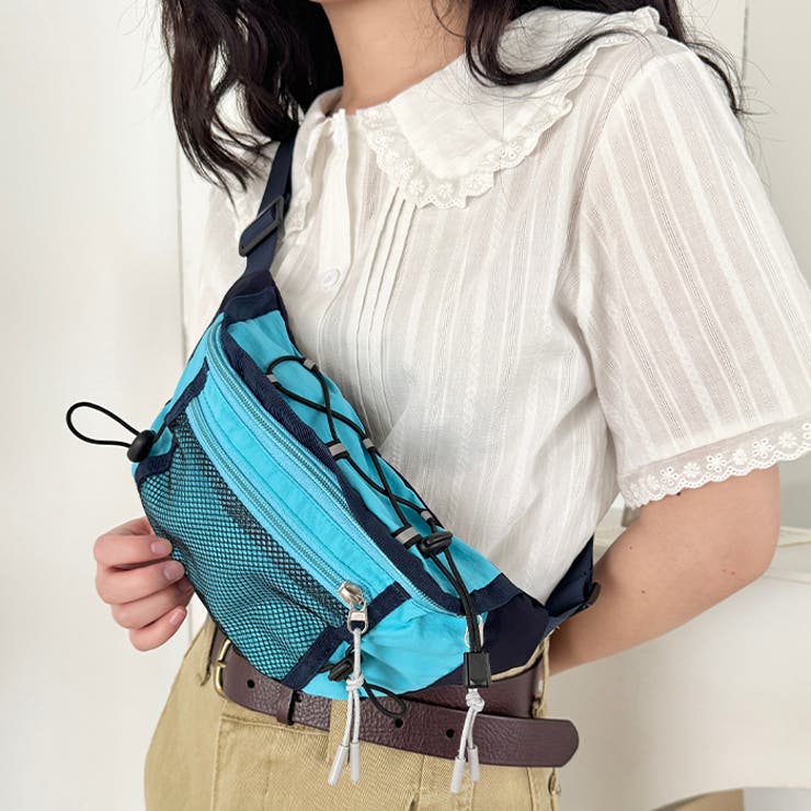 カラフルドロストナイロンボディバッグ/ウエストバッグ | Outfitter lab | 詳細画像17 