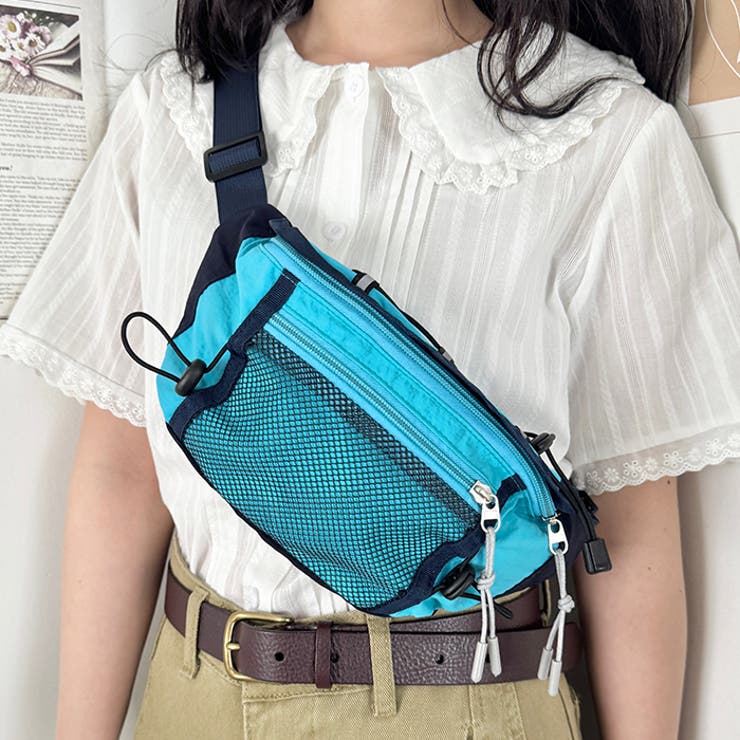 カラフルドロストナイロンボディバッグ/ウエストバッグ | Outfitter lab | 詳細画像18 