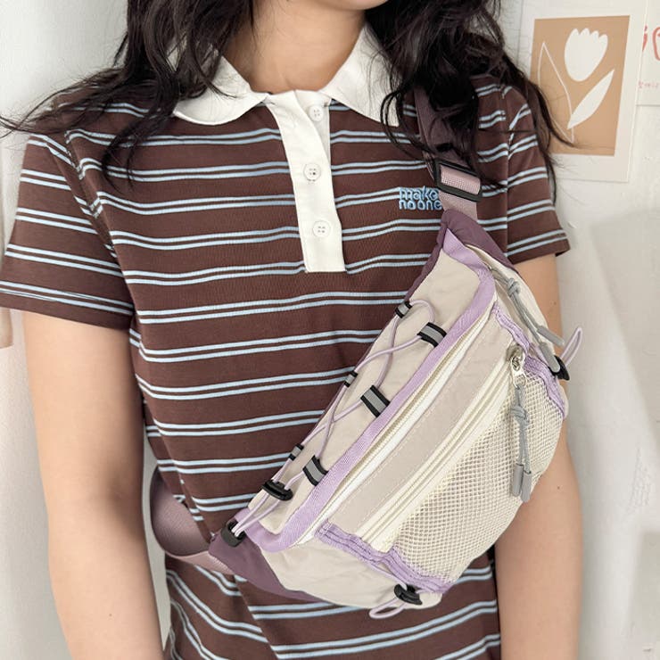 カラフルドロストナイロンボディバッグ/ウエストバッグ | Outfitter lab | 詳細画像7 