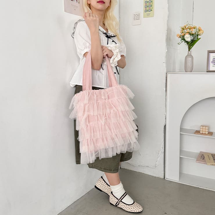 バレエチュールフリルトートバッグ | Outfitter lab | 詳細画像27 