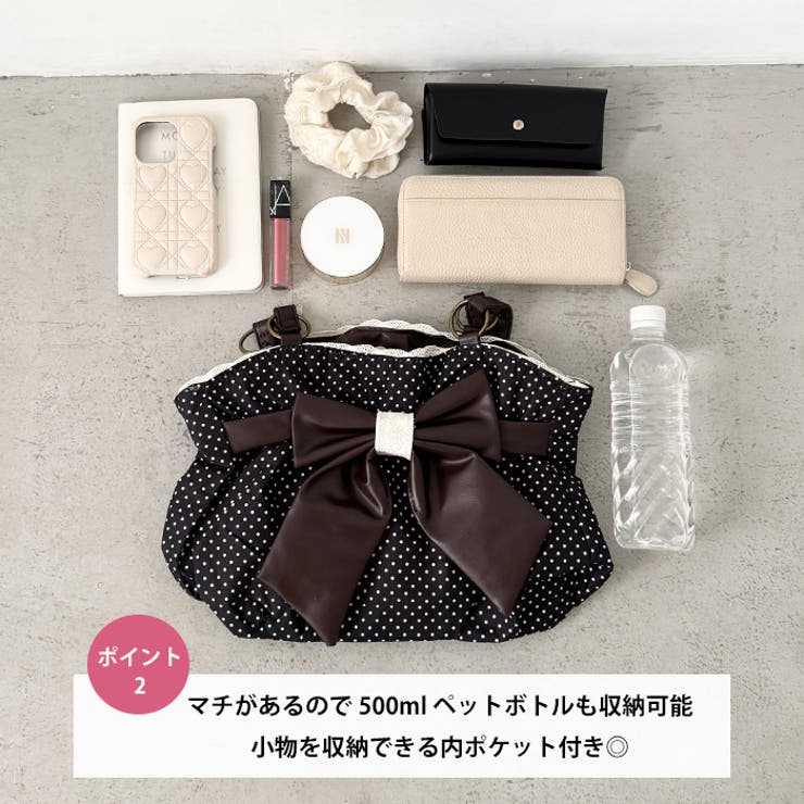 ビッグリボンドットショルダーバッグ | Outfitter lab | 詳細画像3 