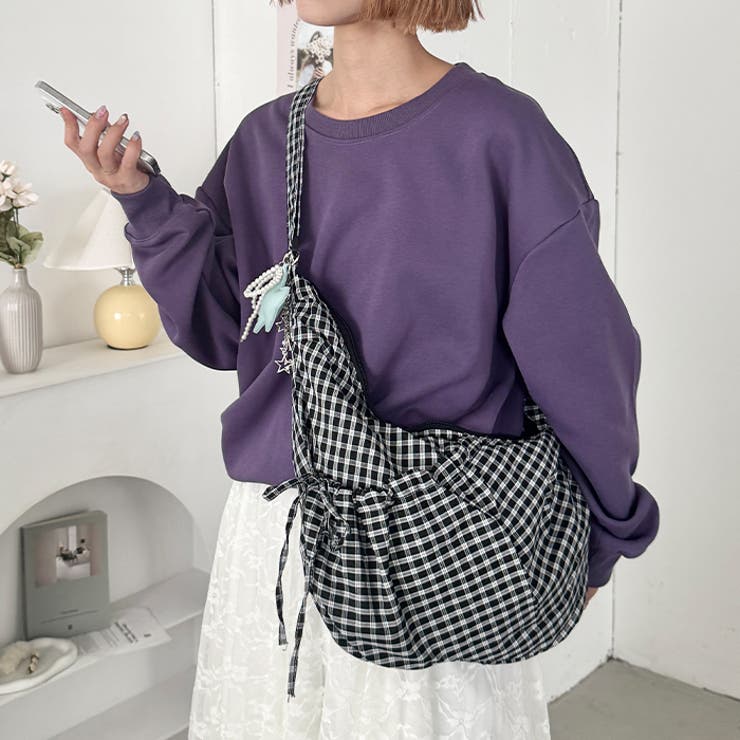 チェックリボンショルダーバッグ | Outfitter lab | 詳細画像8 