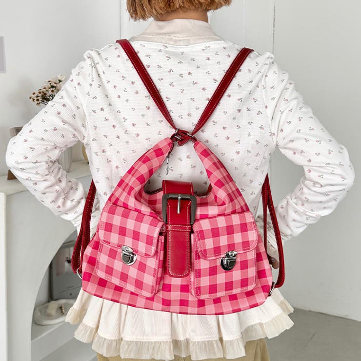 ダブルポケット3WAYチェックショルダーバッグ | Outfitter lab | 詳細画像25 
