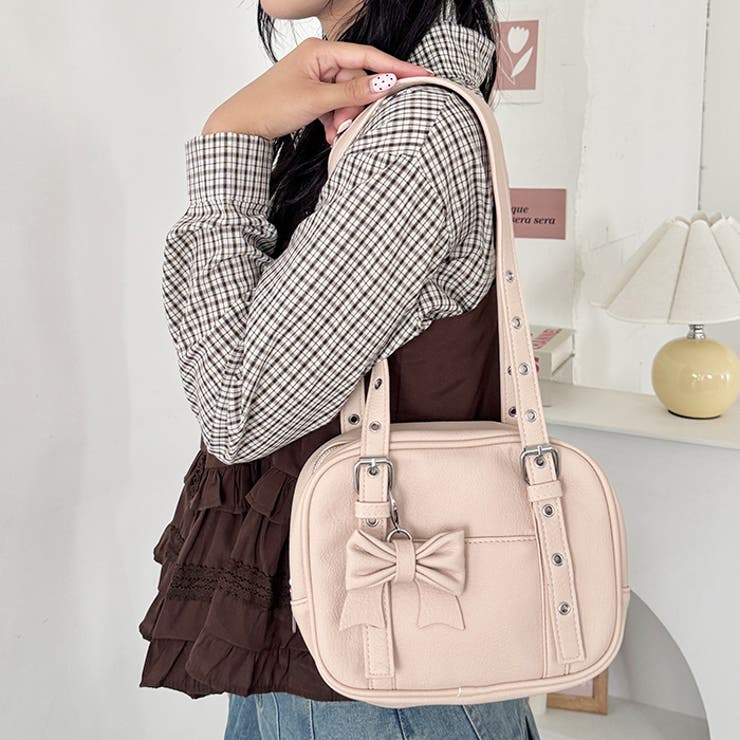 リボンチャームスクエアボストンバッグ | Outfitter lab | 詳細画像35 