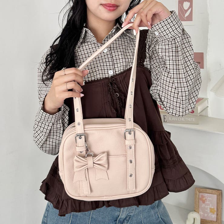 リボンチャームスクエアボストンバッグ | Outfitter lab | 詳細画像38 
