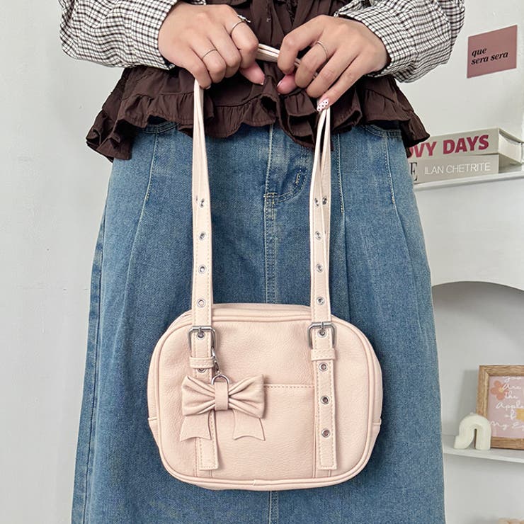 リボンチャームスクエアボストンバッグ | Outfitter lab | 詳細画像39 