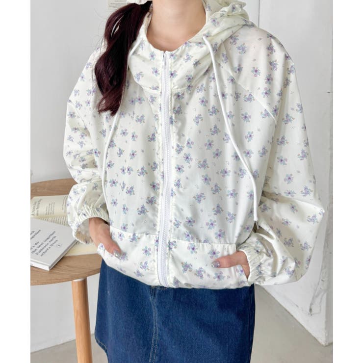 アイボリー | フラワーマウンテンパーカー | Outfitter lab