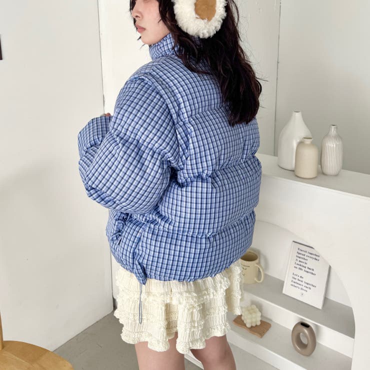 【袖取り外し可能】チェックリボンダウンジャケット/ダウンベスト | Outfitter lab | 詳細画像13 