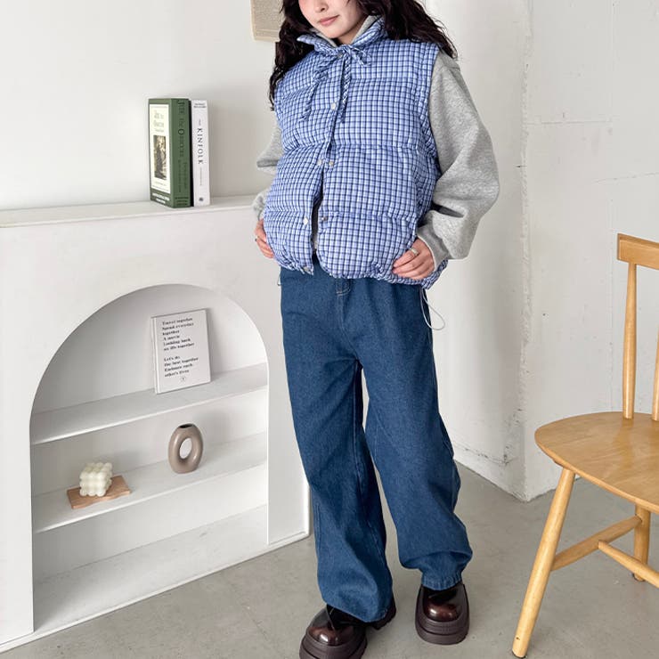 【袖取り外し可能】チェックリボンダウンジャケット/ダウンベスト | Outfitter lab | 詳細画像16 