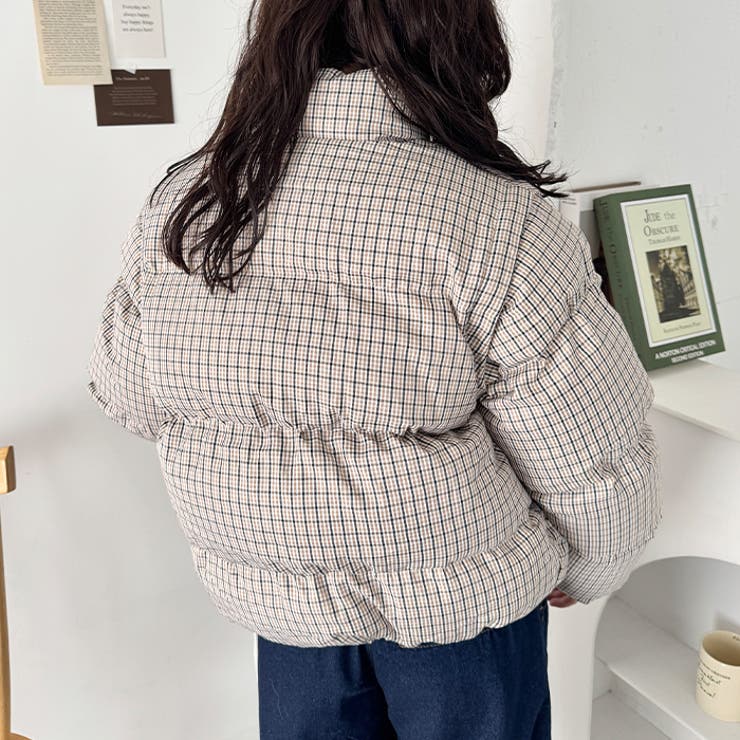 【袖取り外し可能】チェックリボンダウンジャケット/ダウンベスト | Outfitter lab | 詳細画像7 