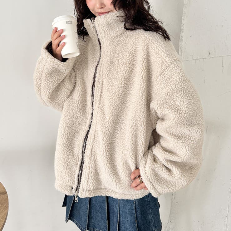 チェックボアリバーシブルブルゾン | Outfitter lab | 詳細画像13 