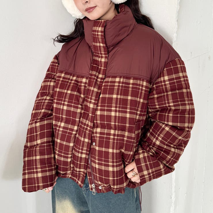 チェック切り替えダウンジャケット | Outfitter lab | 詳細画像22 