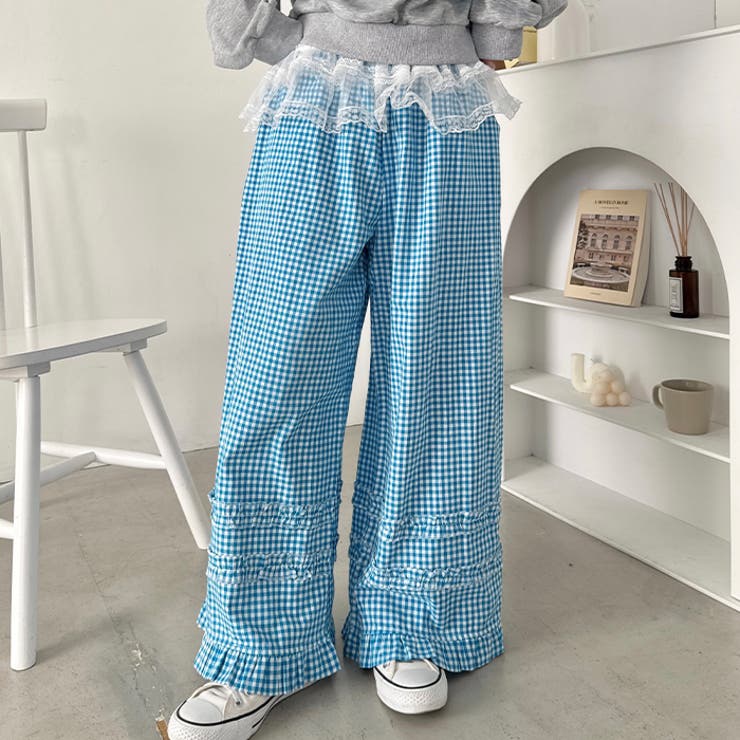 ギンガムチェックフリフリパンツ | Outfitter lab | 詳細画像25 