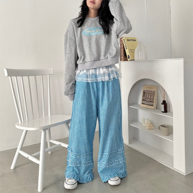 ギンガムチェックフリフリパンツ | Outfitter lab | 詳細画像29 