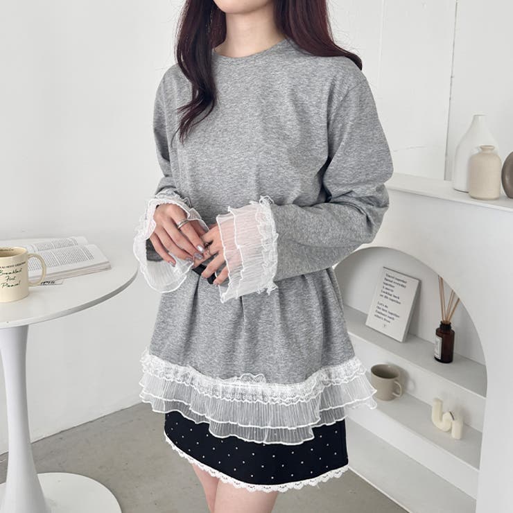 裾レースルーズトップス | Outfitter lab | 詳細画像11 