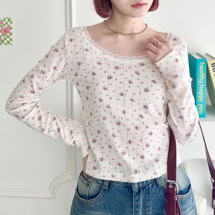 レース付きフラワートップス | Outfitter lab | 詳細画像11 