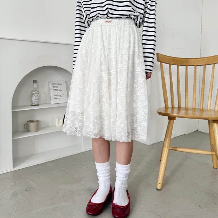 総レースミディスカート | Outfitter lab | 詳細画像5 