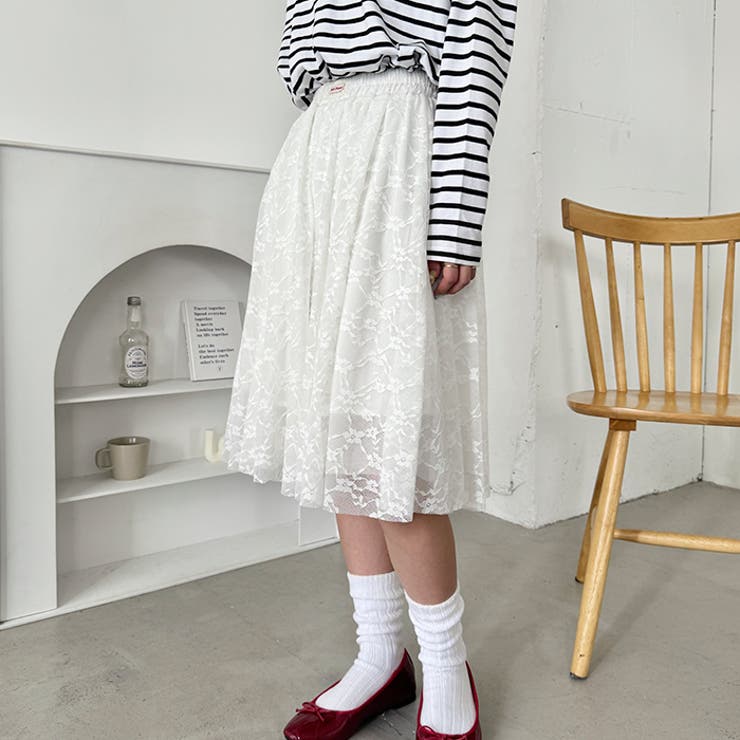 総レースミディスカート | Outfitter lab | 詳細画像6 