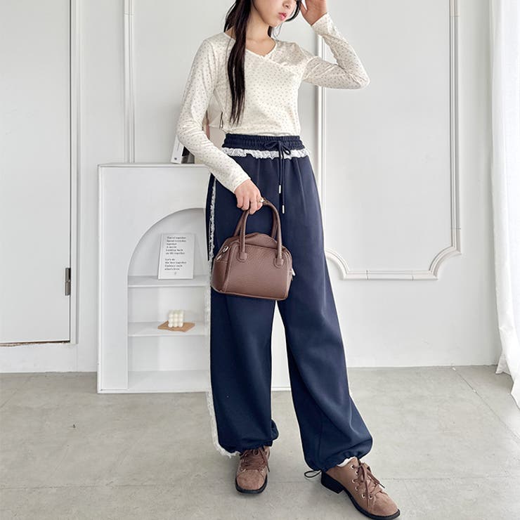 リボンフラワーVネックトップス | Outfitter lab | 詳細画像9 