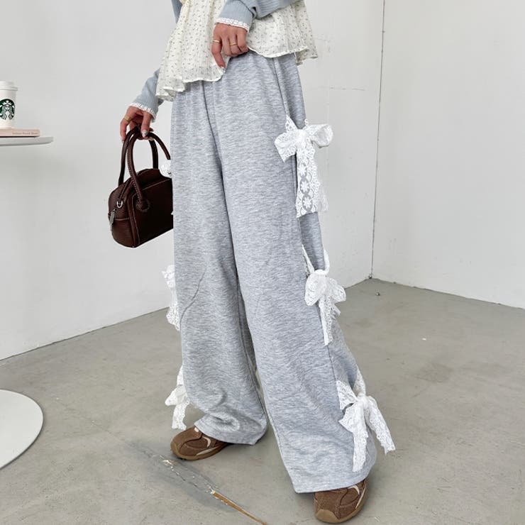 サイドレースリボンスウェットパンツ | Outfitter lab | 詳細画像10 