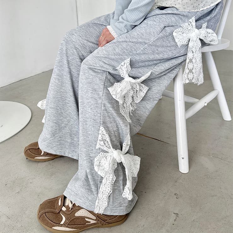 サイドレースリボンスウェットパンツ | Outfitter lab | 詳細画像14 