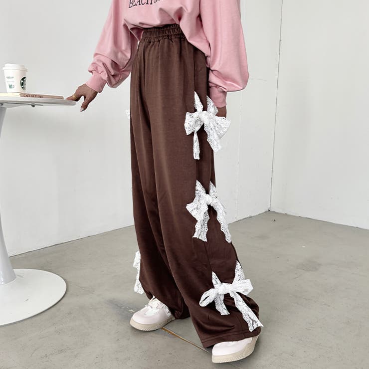 サイドレースリボンスウェットパンツ | Outfitter lab | 詳細画像15 