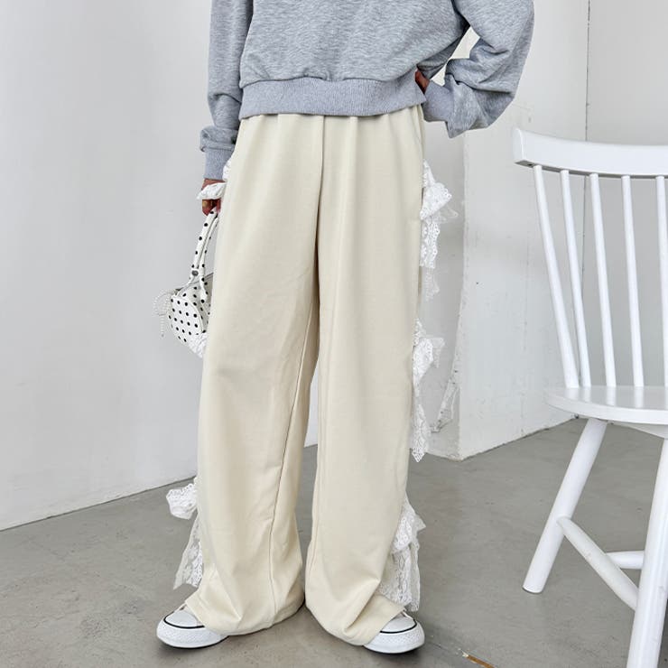 サイドレースリボンスウェットパンツ | Outfitter lab | 詳細画像6 