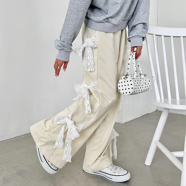 サイドレースリボンスウェットパンツ | Outfitter lab | 詳細画像7 