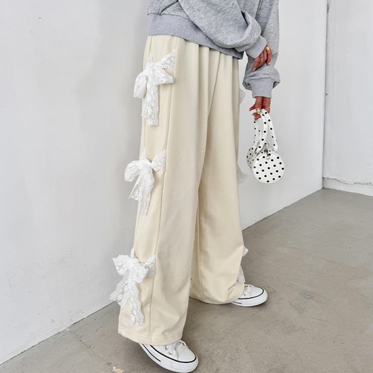 サイドレースリボンスウェットパンツ | Outfitter lab | 詳細画像9 