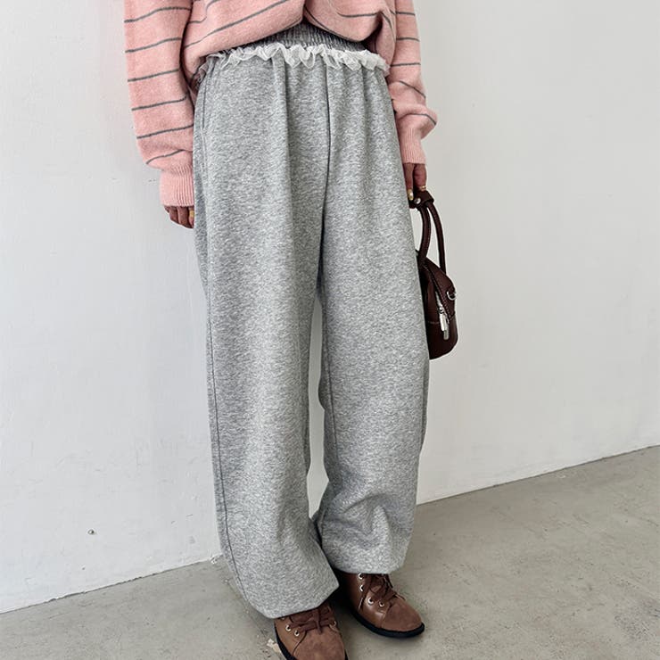 ウエストチュールレーススウェットパンツ | Outfitter lab | 詳細画像14 