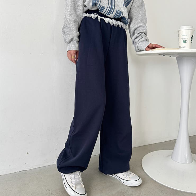 ウエストチュールレーススウェットパンツ | Outfitter lab | 詳細画像15 