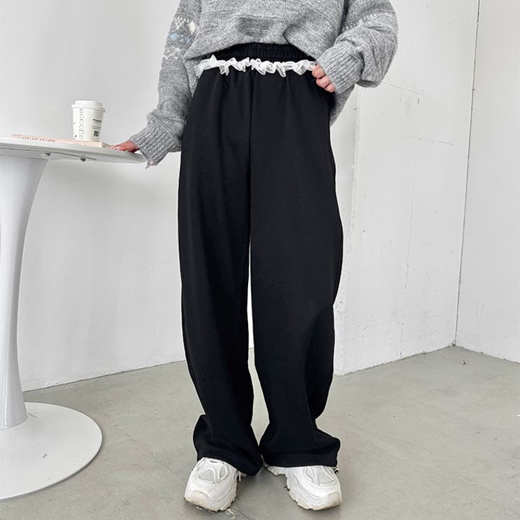 ウエストチュールレーススウェットパンツ | Outfitter lab | 詳細画像5 