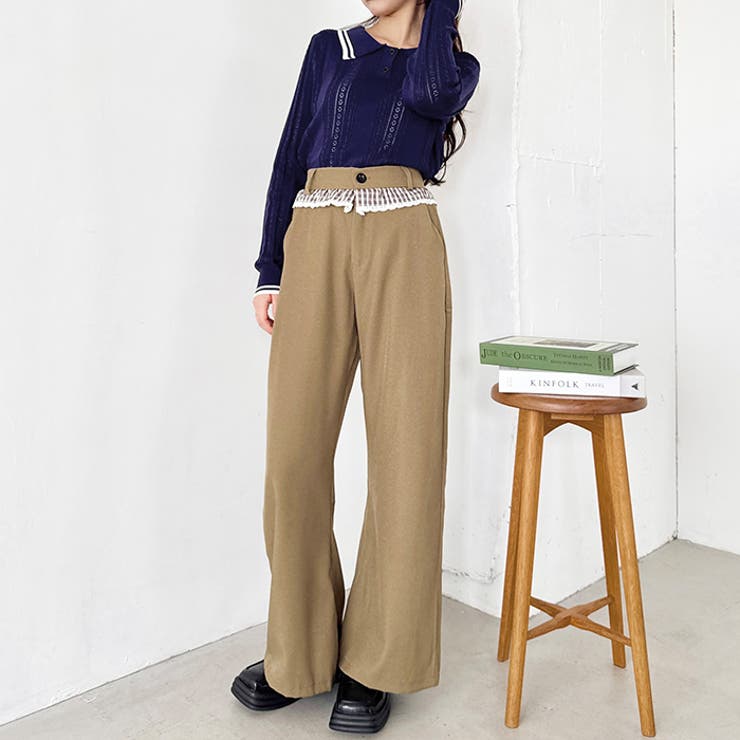 ウエストチェックフリルパンツ | Outfitter lab | 詳細画像11 