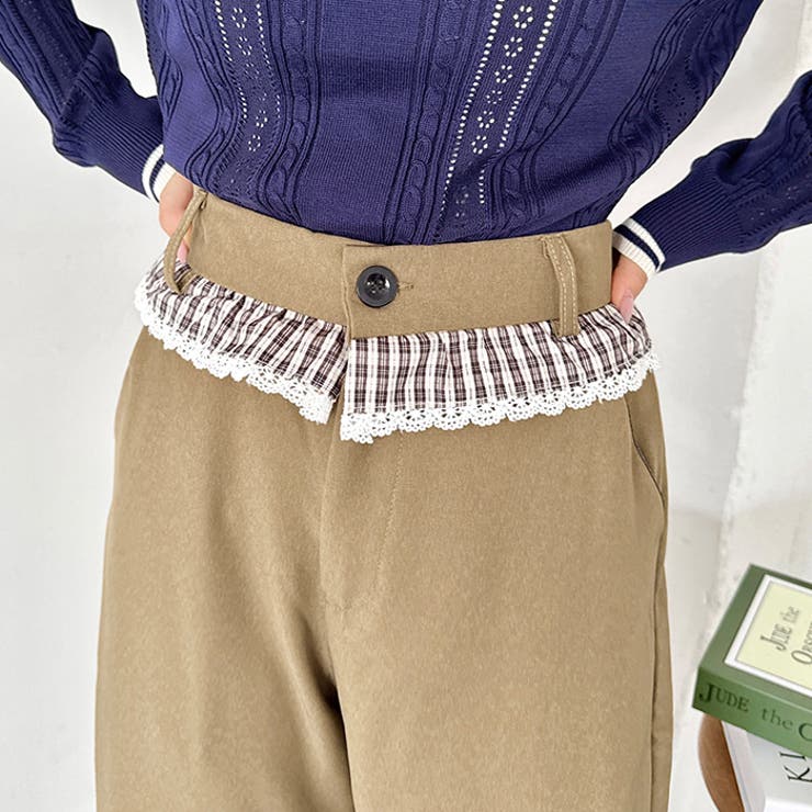 ウエストチェックフリルパンツ | Outfitter lab | 詳細画像8 