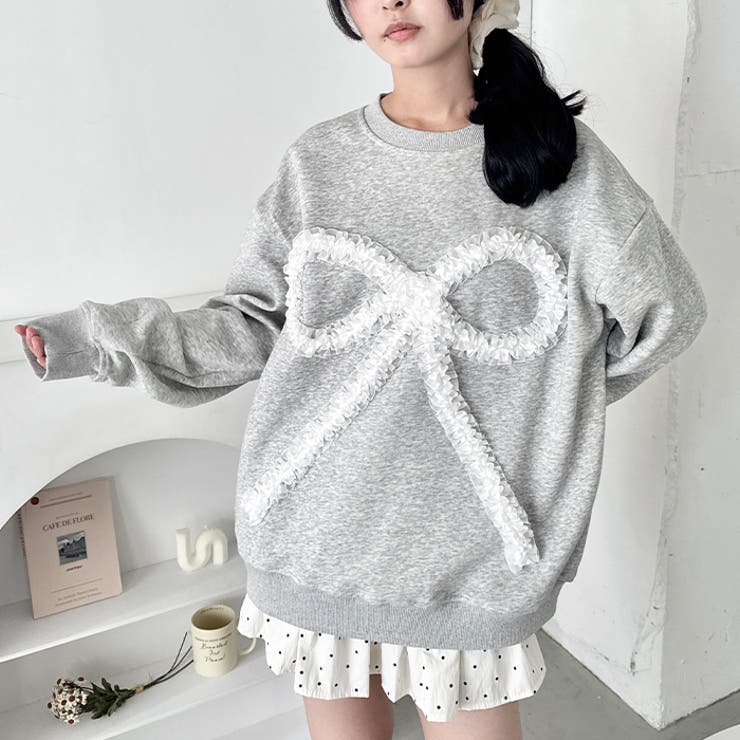 立体シアーフリルリボンプルオーバー[品番：OUTW0000773]｜Outfitter