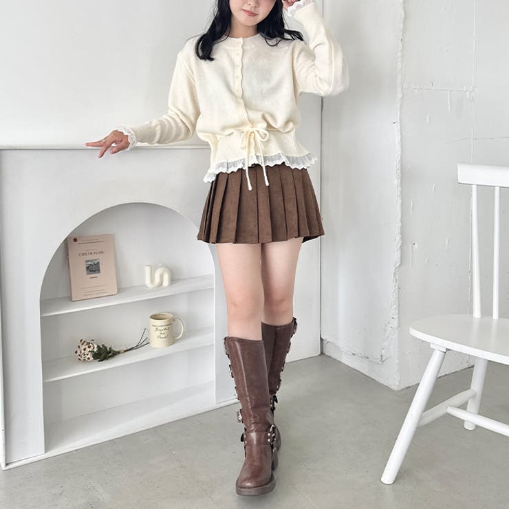 コットンレースリボンニットカーディガン | Outfitter lab | 詳細画像14 