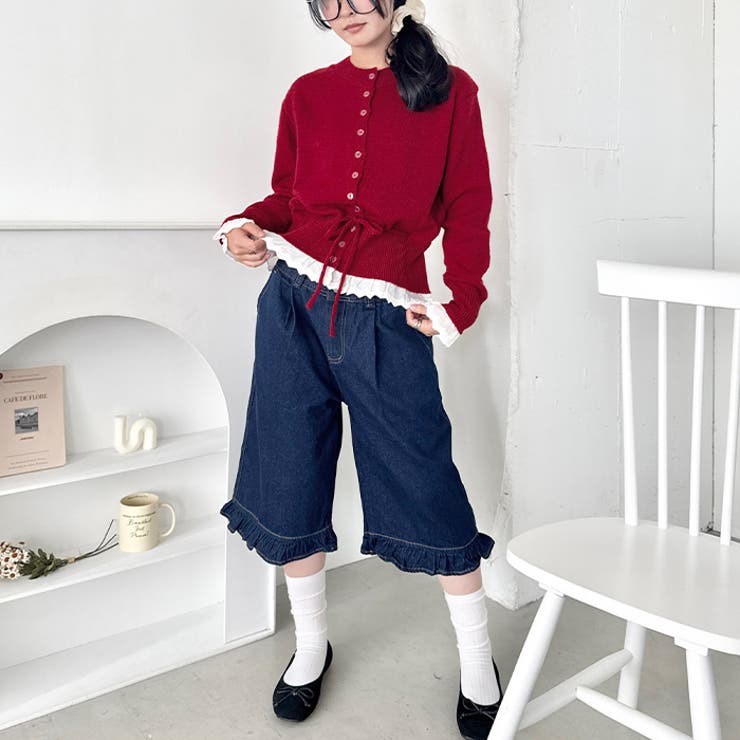 コットンレースリボンニットカーディガン | Outfitter lab | 詳細画像24 