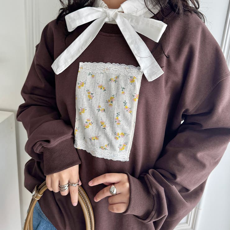 パッチワークレースプルオーバー | Outfitter lab | 詳細画像12 