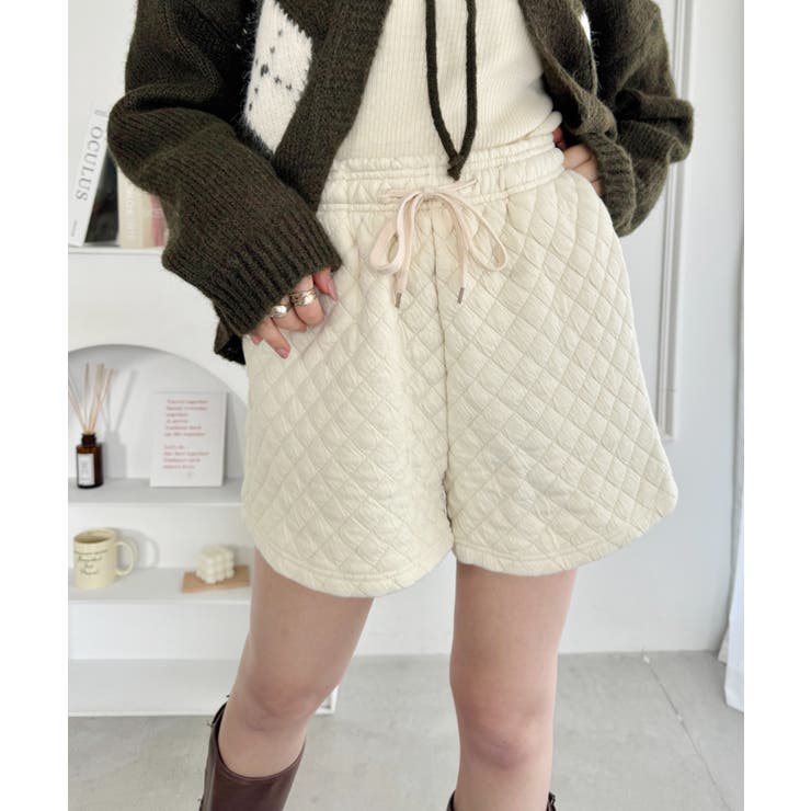 アイボリー | キルティングショートパンツ | Outfitter lab