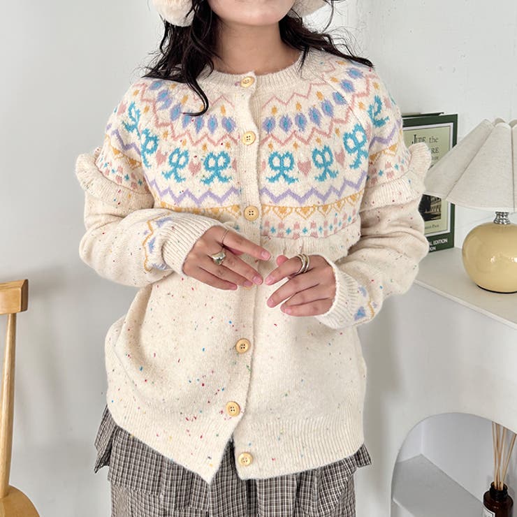 ラブリーリボンフリルカーディガン | Outfitter lab | 詳細画像10 