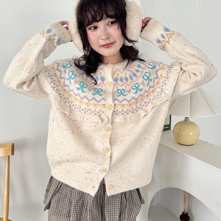 ラブリーリボンフリルカーディガン | Outfitter lab | 詳細画像11 