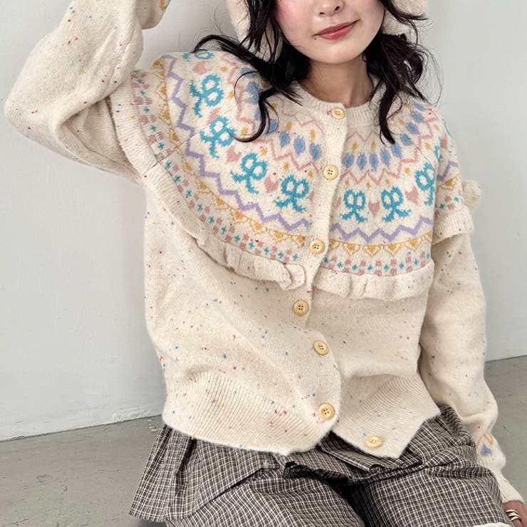 ラブリーリボンフリルカーディガン | Outfitter lab | 詳細画像12 