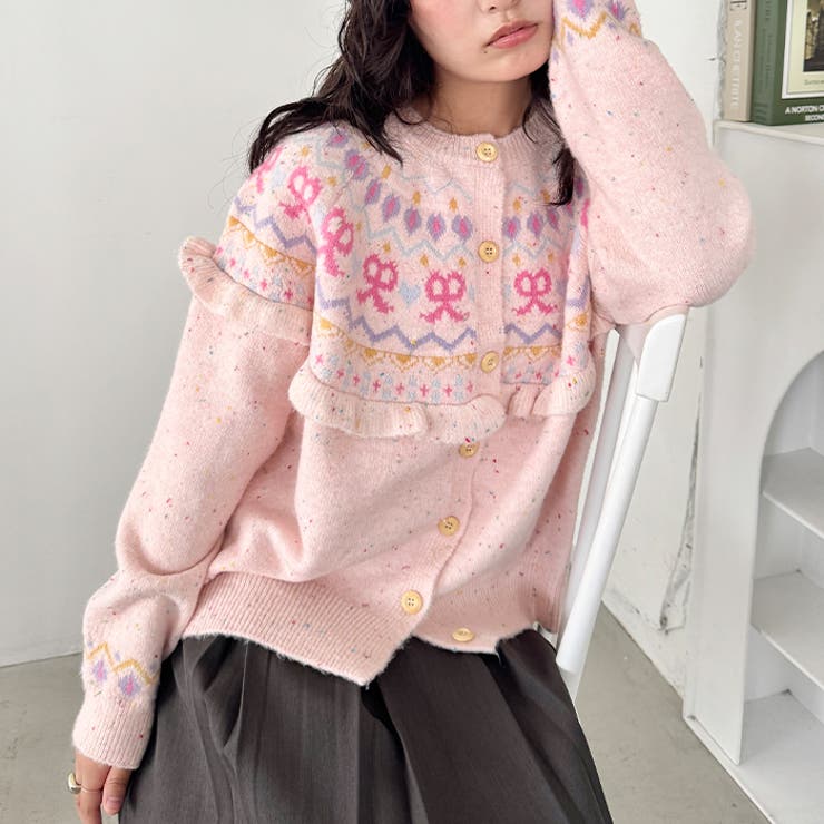 ラブリーリボンフリルカーディガン | Outfitter lab | 詳細画像18 