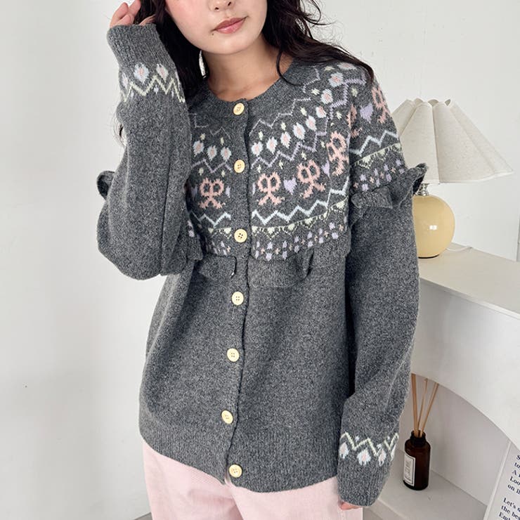 ラブリーリボンフリルカーディガン | Outfitter lab | 詳細画像6 