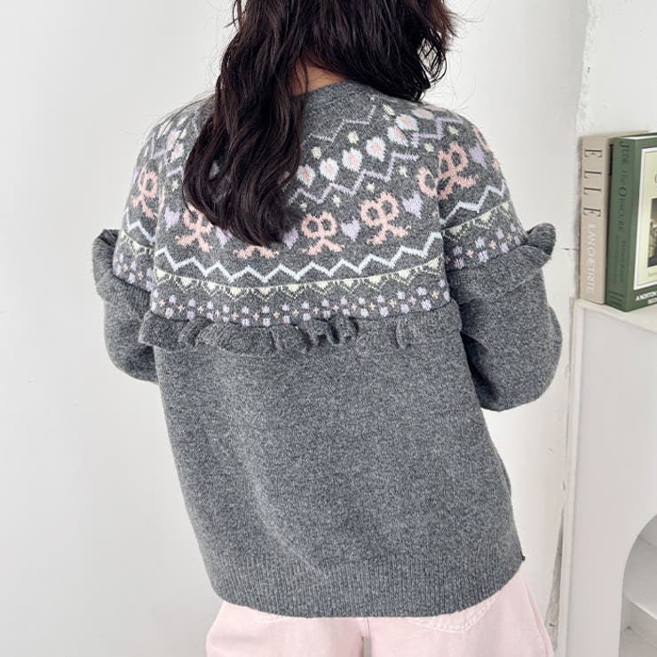 ラブリーリボンフリルカーディガン | Outfitter lab | 詳細画像7 