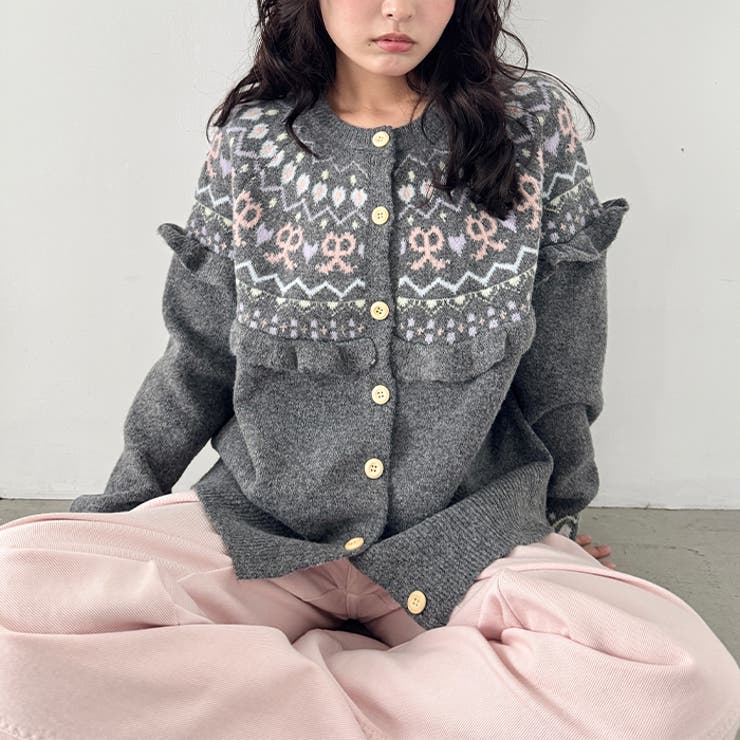 ラブリーリボンフリルカーディガン | Outfitter lab | 詳細画像9 