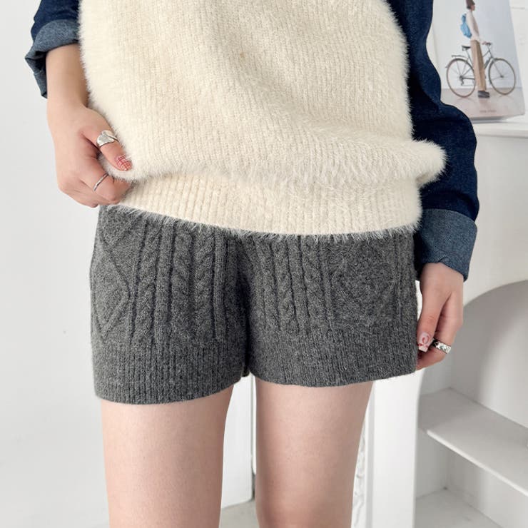 ケーブルニットホットパンツ | Outfitter lab | 詳細画像21 